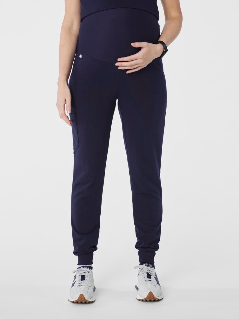 FIGS Zamora Maternity Jogger Scrub Pants Navy Size S PO 1907
